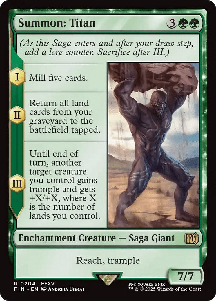 Summon: Titan (204) [FINAL FANTASY]  Foil