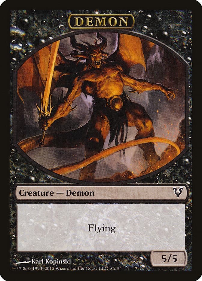 Angel // Demon Double-Sided Token [Open the Helvault] Foil
