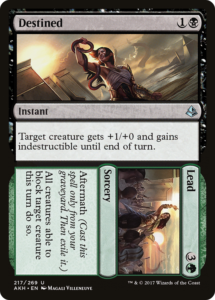 Destined // Lead [Amonkhet] Foil