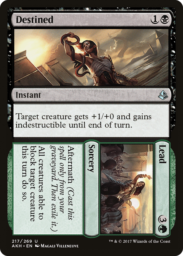 Destined // Lead [Amonkhet] Foil