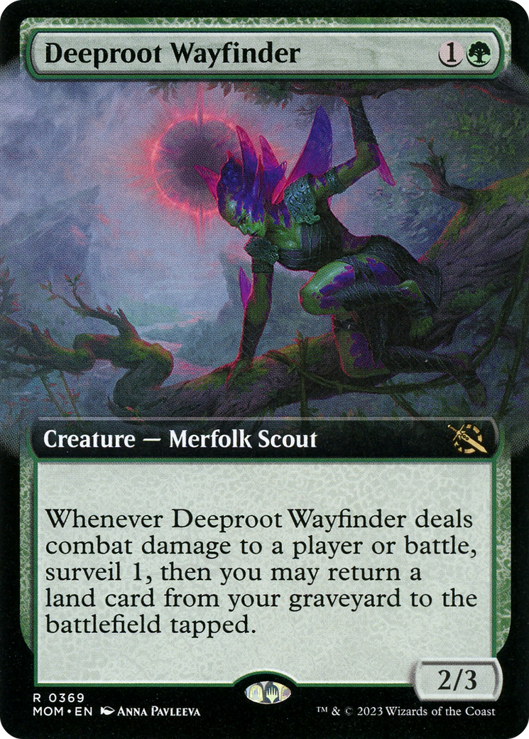 Deeproot Wayfinder (Extended Art) [March of the Machine] Foil