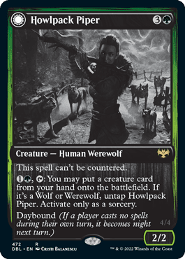 Howlpack Piper // Wildsong Howler [Innistrad: Double Feature] Foil