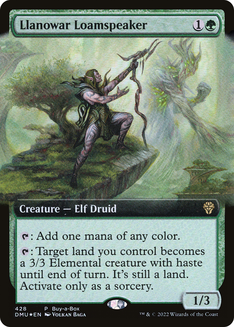 Llanowar Loamspeaker (428) [Dominaria United] : (Extended Art)