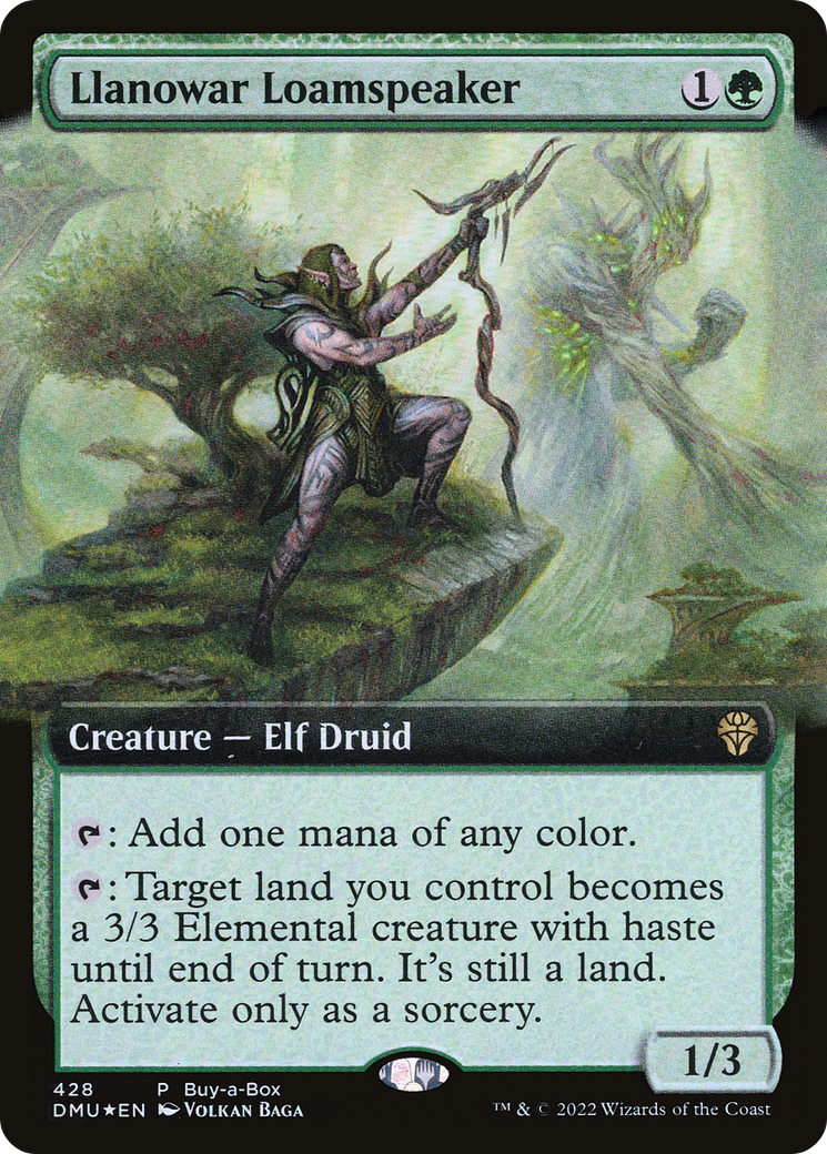 Llanowar Loamspeaker (428) [Dominaria United] : (Extended Art)
