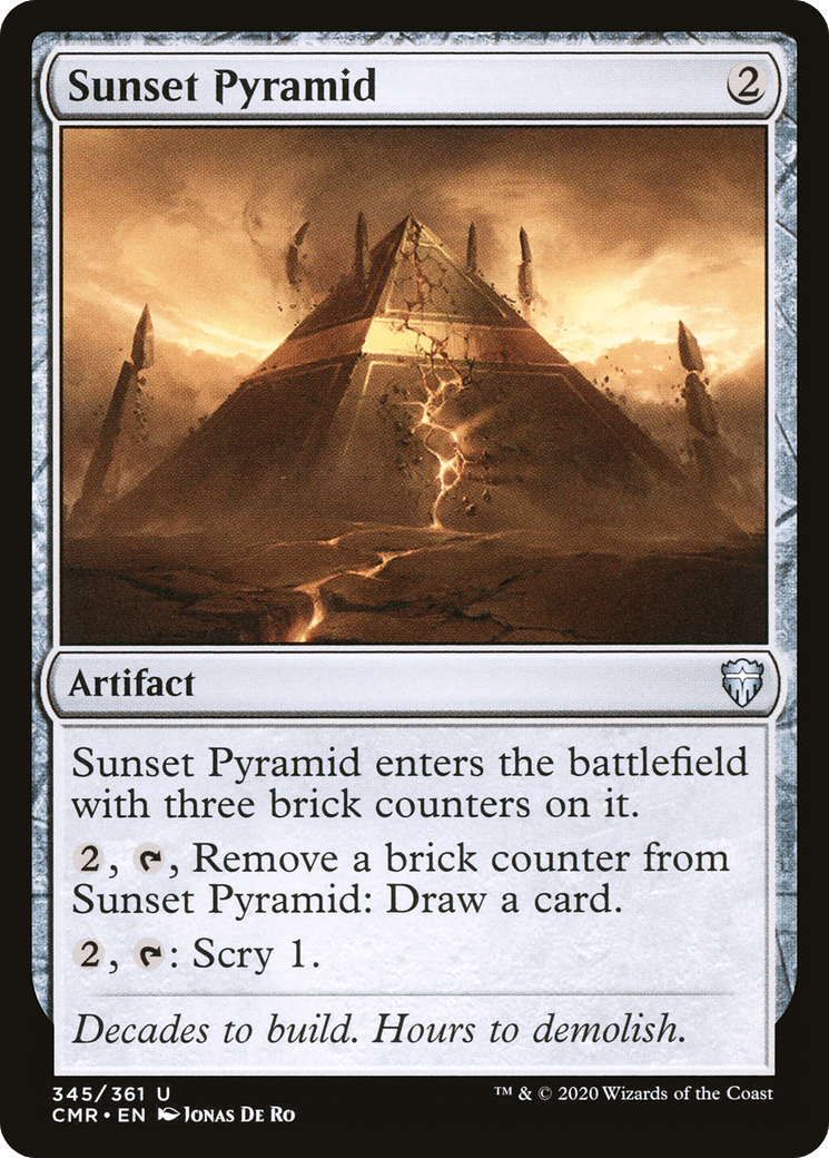 Sunset Pyramid [Commander Legends] Foil