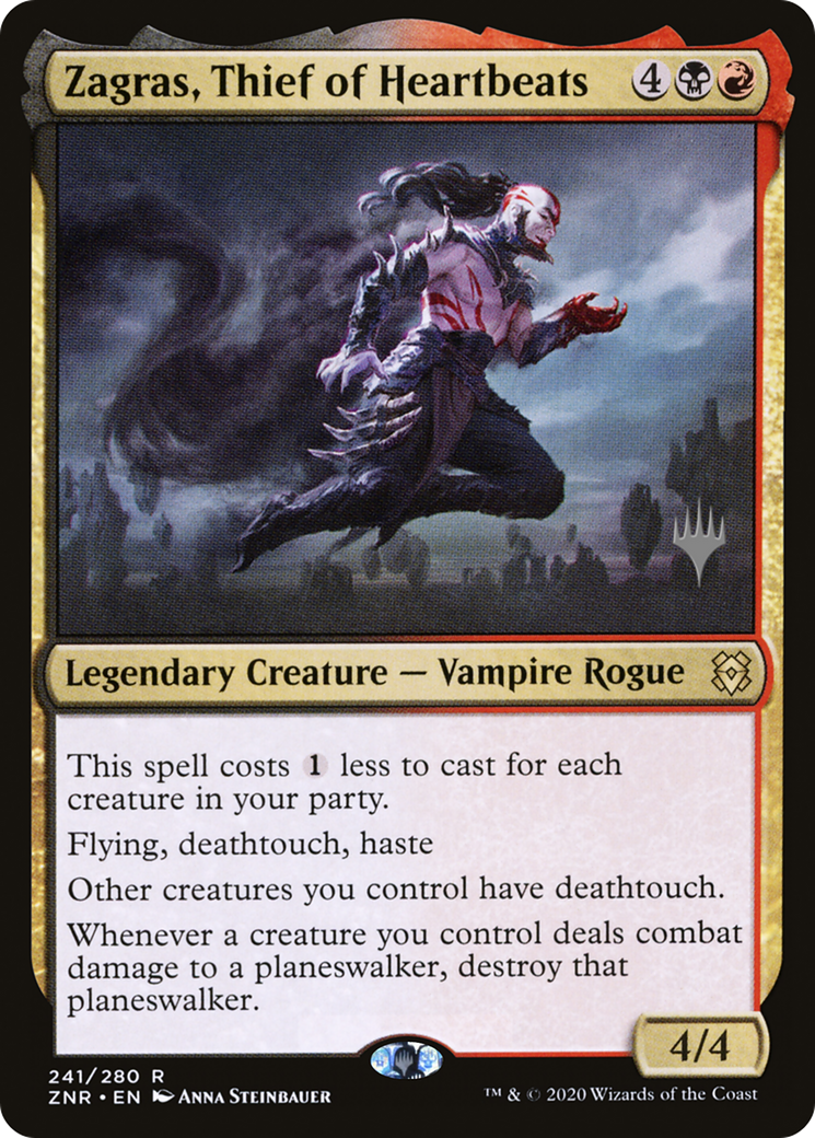 Zagras, Thief of Heartbeats (Promo Pack) [Zendikar Rising Promos] Foil