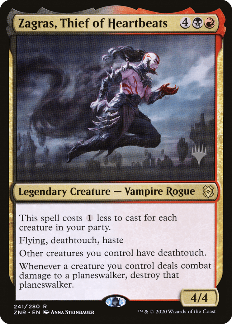 Zagras, Thief of Heartbeats (Promo Pack) [Zendikar Rising Promos] Foil