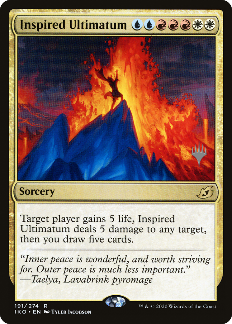 Inspired Ultimatum (Promo Pack) [Ikoria: Lair of Behemoths Promos] Foil