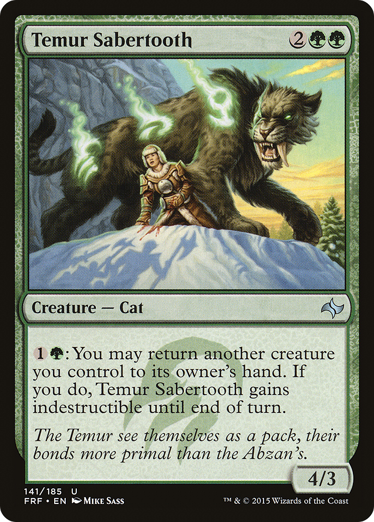Temur Sabertooth [Fate Reforged] Foil