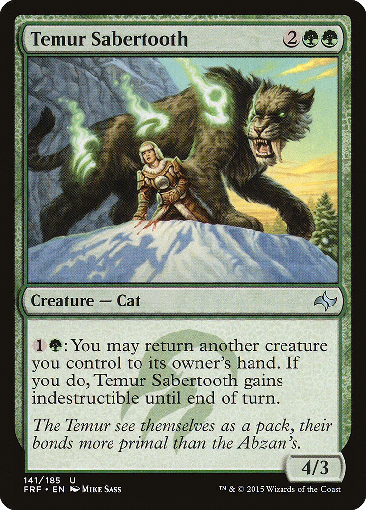 Temur Sabertooth [Fate Reforged] Foil