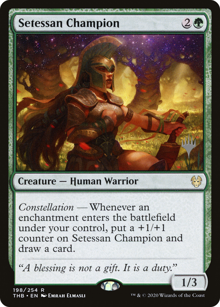 Setessan Champion (Promo Pack) [Theros Beyond Death Promos] Foil
