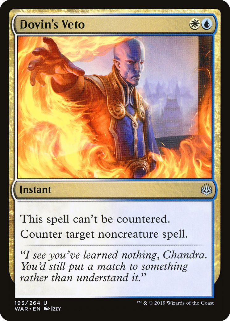 Dovin's Veto [War of the Spark] Foil