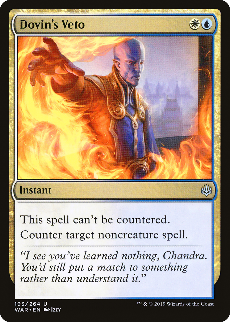 Dovin's Veto [War of the Spark] Foil