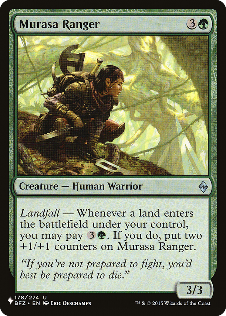 Murasa Ranger |  (BFZ-178) [The List]