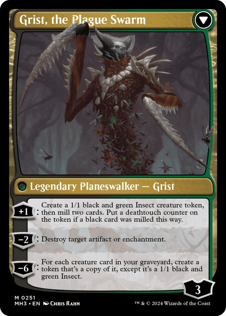 Grist, Voracious Larva // Grist, the Plague Swarm [Modern Horizons 3] Foil