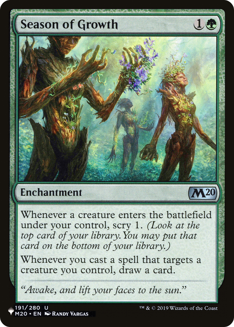 Season of Growth |  (M20-191) [The List]