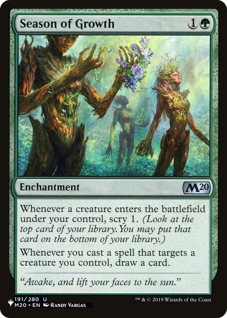 Season of Growth |  (M20-191) [The List]