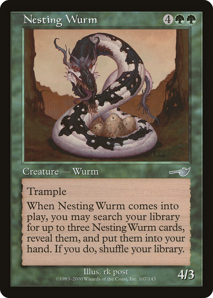 Nesting Wurm [Nemesis] Foil