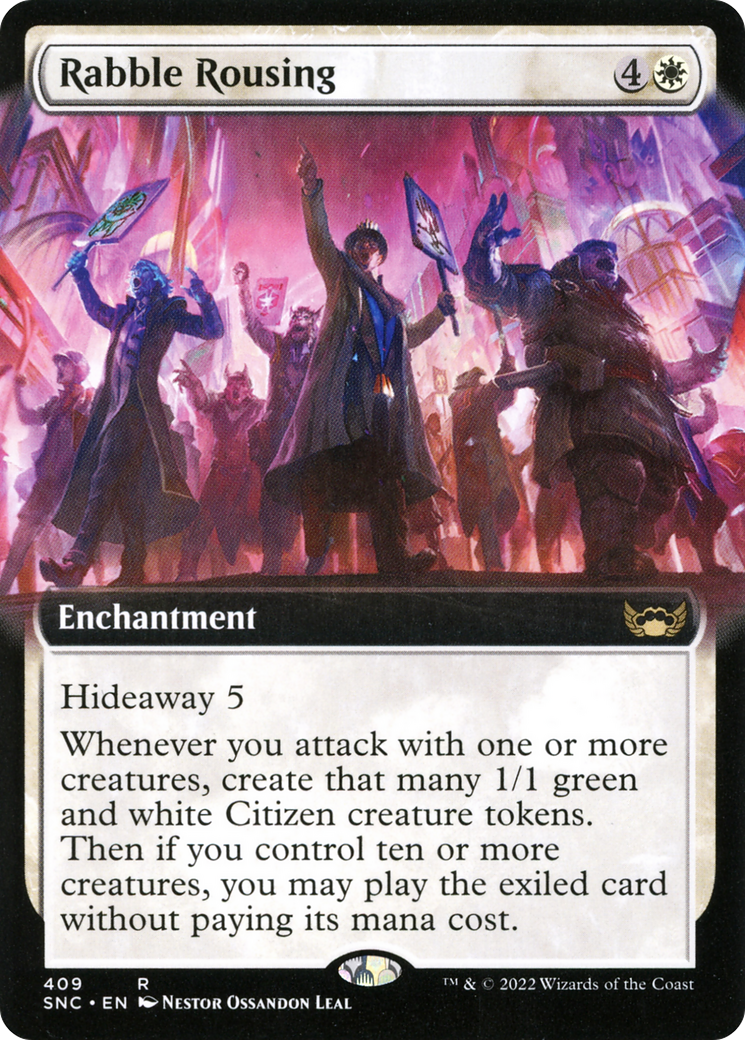 Rabble Rousing (Extended Art) [Streets of New Capenna] Foil