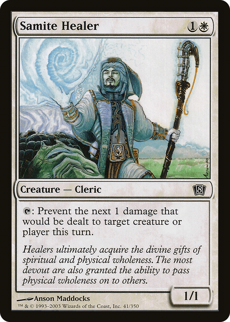 Samite Healer [Eighth Edition] Foil