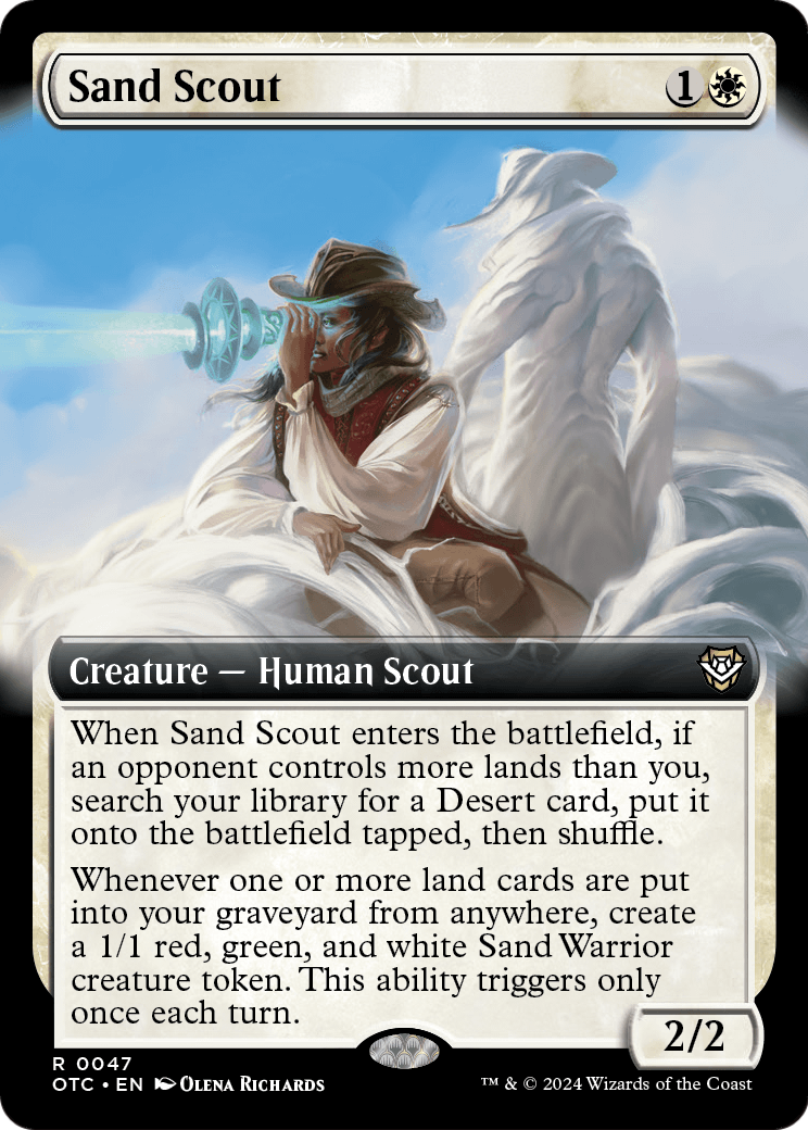 Sand Scout (Extended Art) [Outlaws of Thunder Junction Commander] Foil