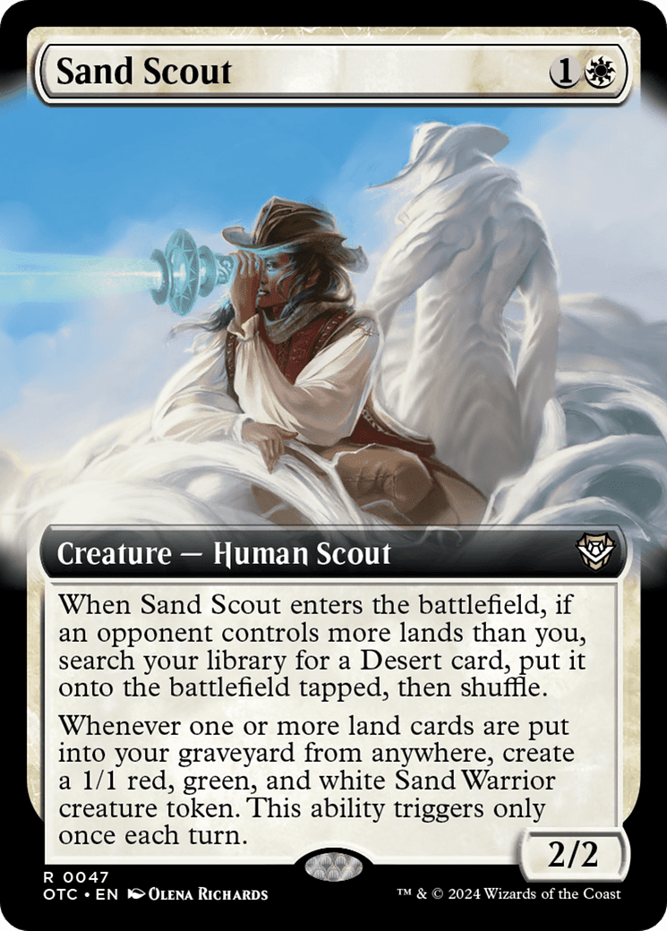 Sand Scout (Extended Art) [Outlaws of Thunder Junction Commander] Foil