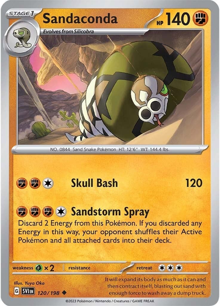 Sandaconda 120- SV01 Scarlet & Violet Base Set Reverse Holofoil
