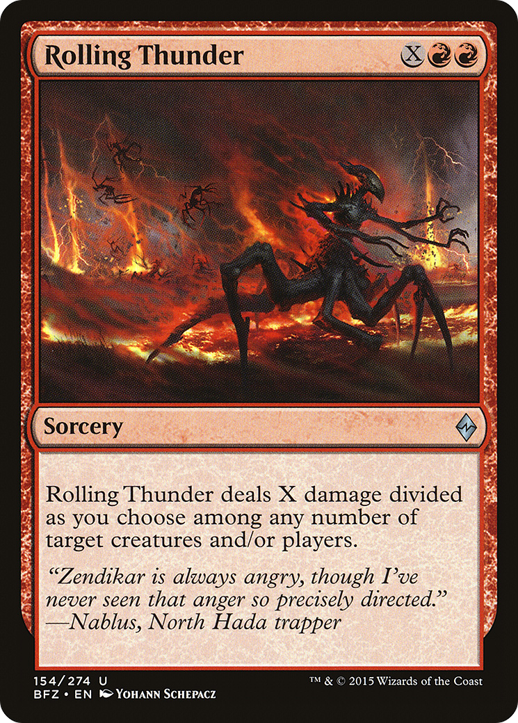 Rolling Thunder [Battle for Zendikar] Foil