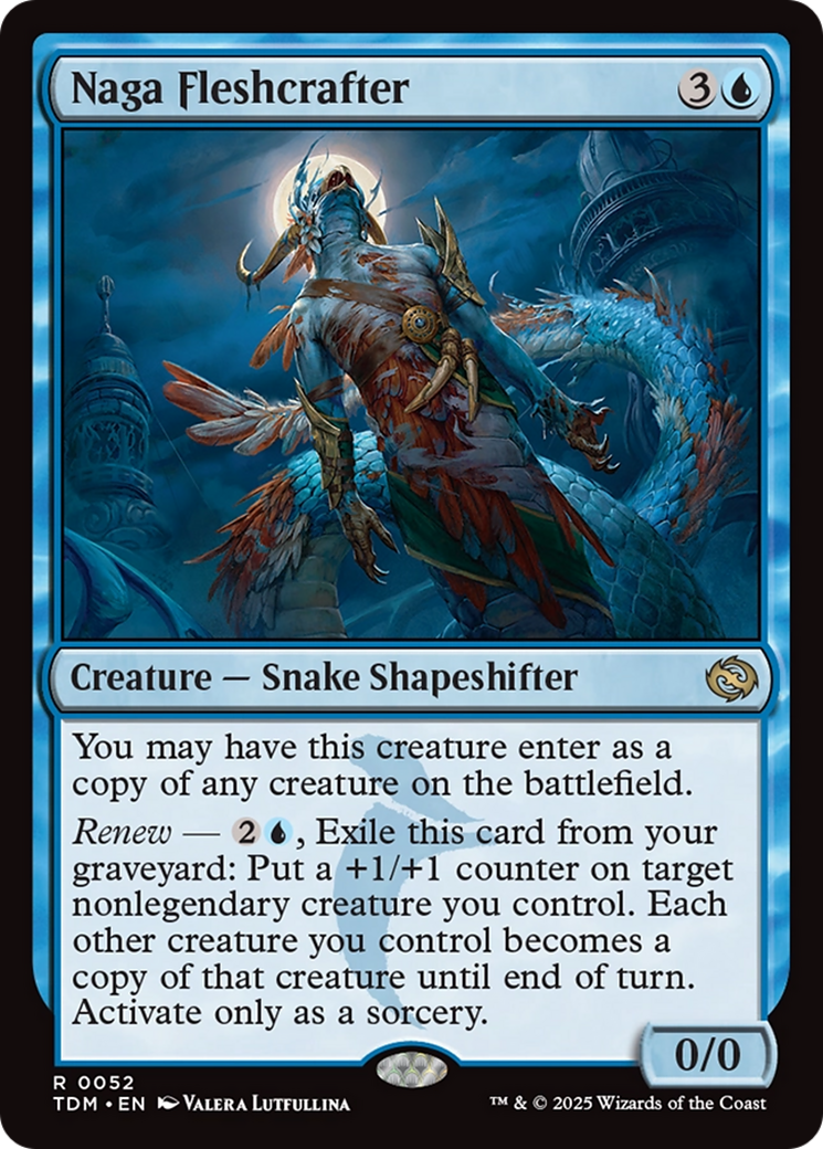 Naga Fleshcrafter (052) [Tarkir: Dragonstorm]  Foil