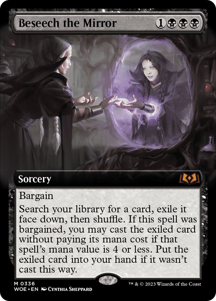 Beseech the Mirror (Extended Art) [Wilds of Eldraine] Foil
