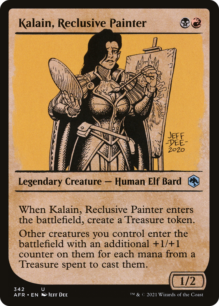 Kalain, Reclusive Painter (Showcase) [Dungeons & Dragons: Adventures in the Forgotten Realms] Foil