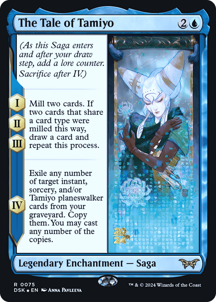 The Tale of Tamiyo [Duskmourn: House of Horror Prerelease Promos]