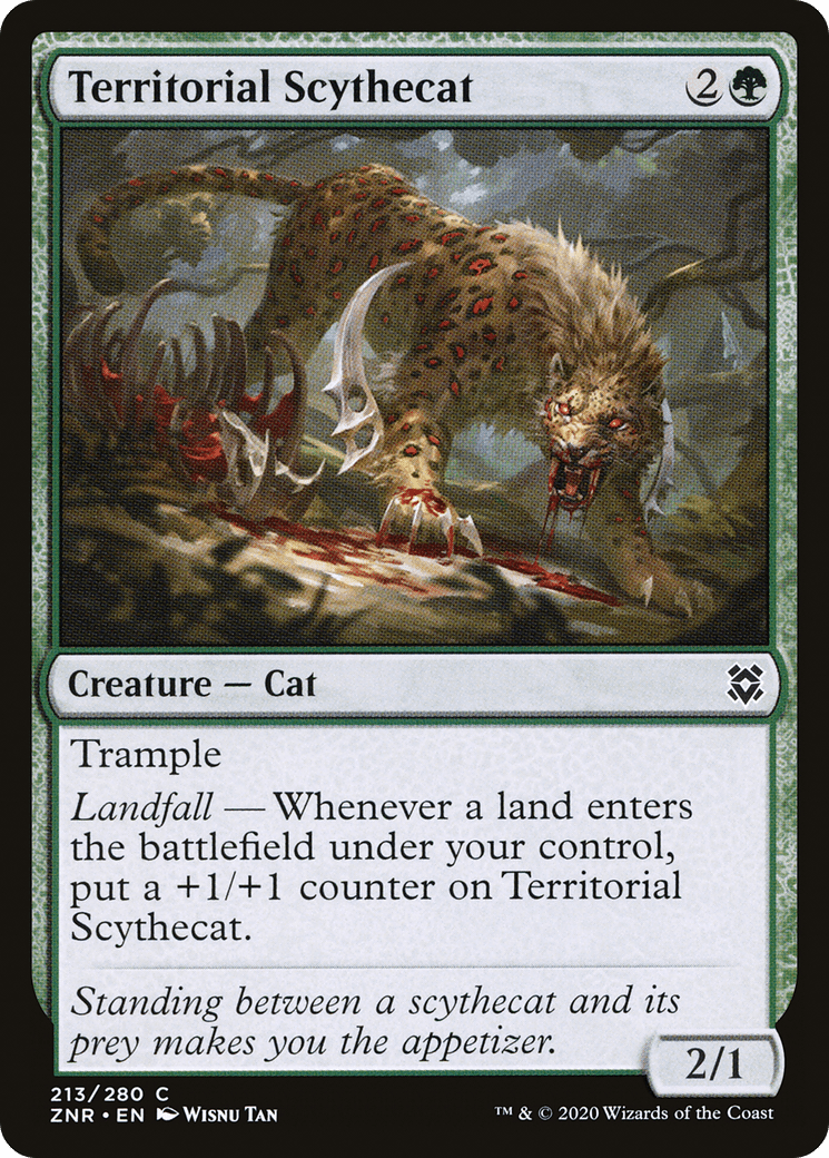 Territorial Scythecat [Zendikar Rising] Foil