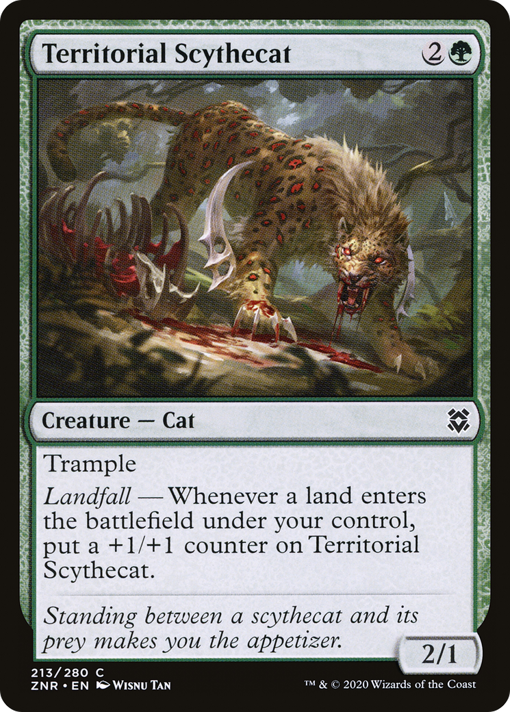 Territorial Scythecat [Zendikar Rising] Foil