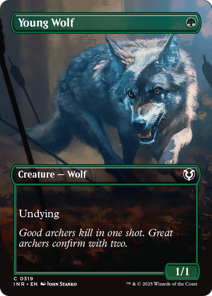 Young Wolf (Borderless) (-319) [Innistrad Remastered]