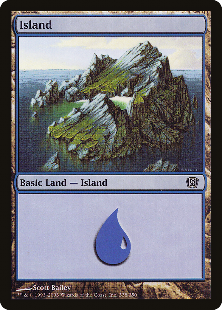 Island (338) [Eighth Edition] Foil