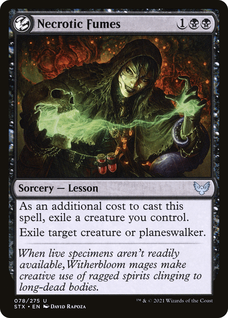 Necrotic Fumes [Strixhaven: School of Mages] Foil