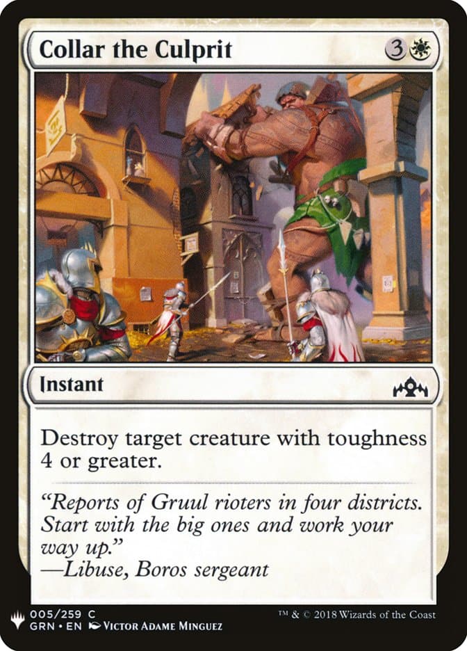 Collar the Culprit |  (GRN-5) [The List]