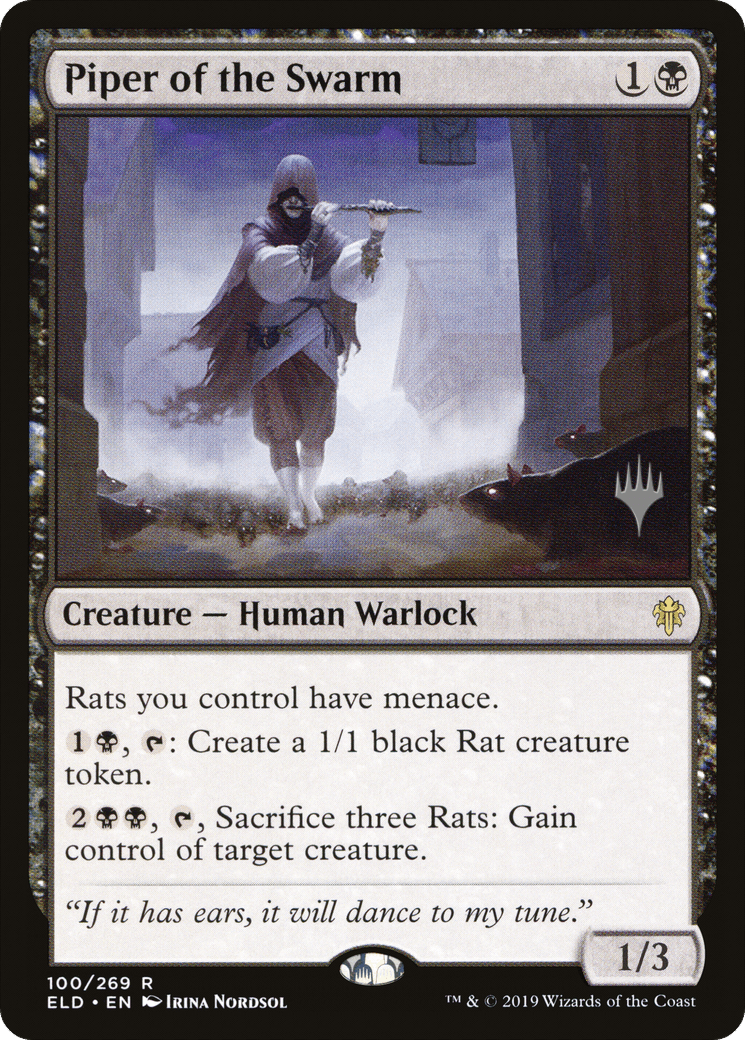 Piper of the Swarm (Promo Pack) [Throne of Eldraine Promos] Foil