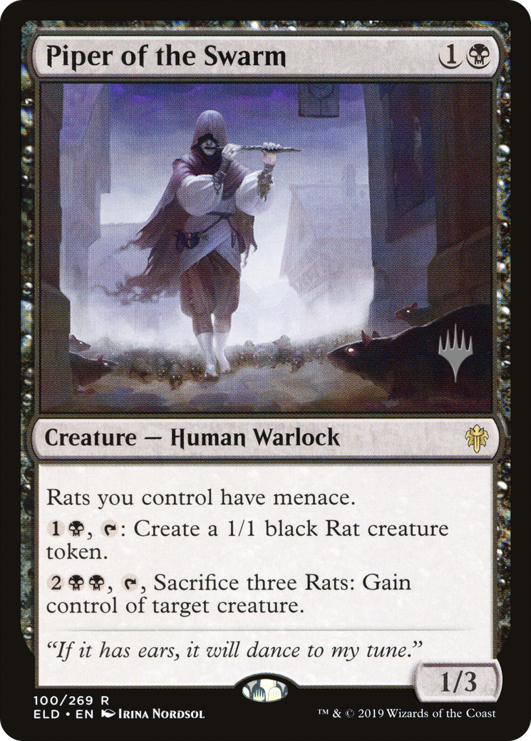 Piper of the Swarm (Promo Pack) [Throne of Eldraine Promos] Foil