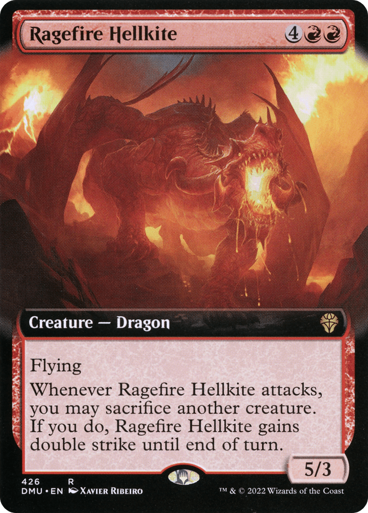 Ragefire Hellkite (Extended Art) [Dominaria United] Foil