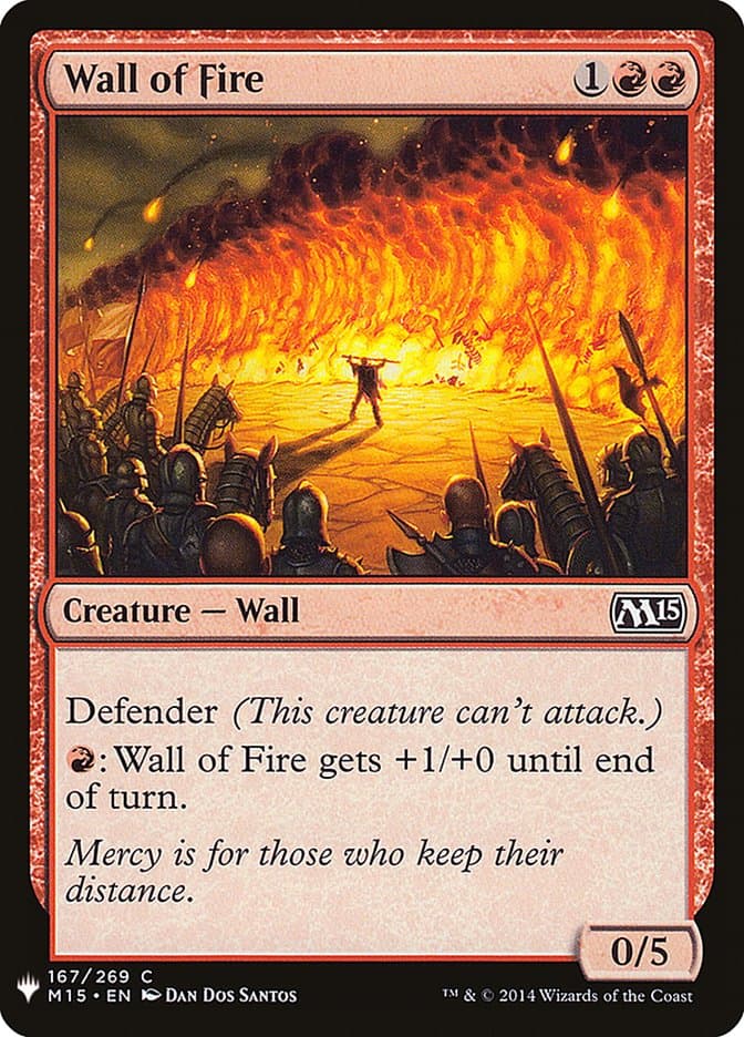 Wall of Fire |  (M15-167) [The List]