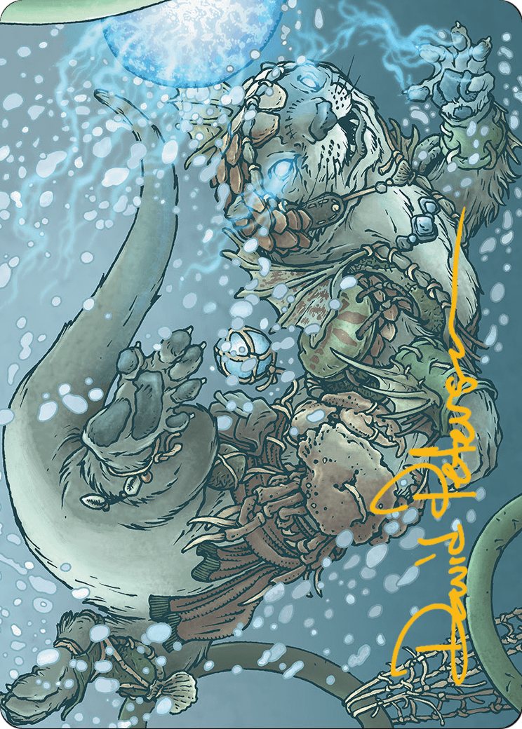 Kitsa, Otterball Elite // Kitsa, Otterball Elite (ABLB-042) - Bloomburrow Art Series (Borderless) Foil