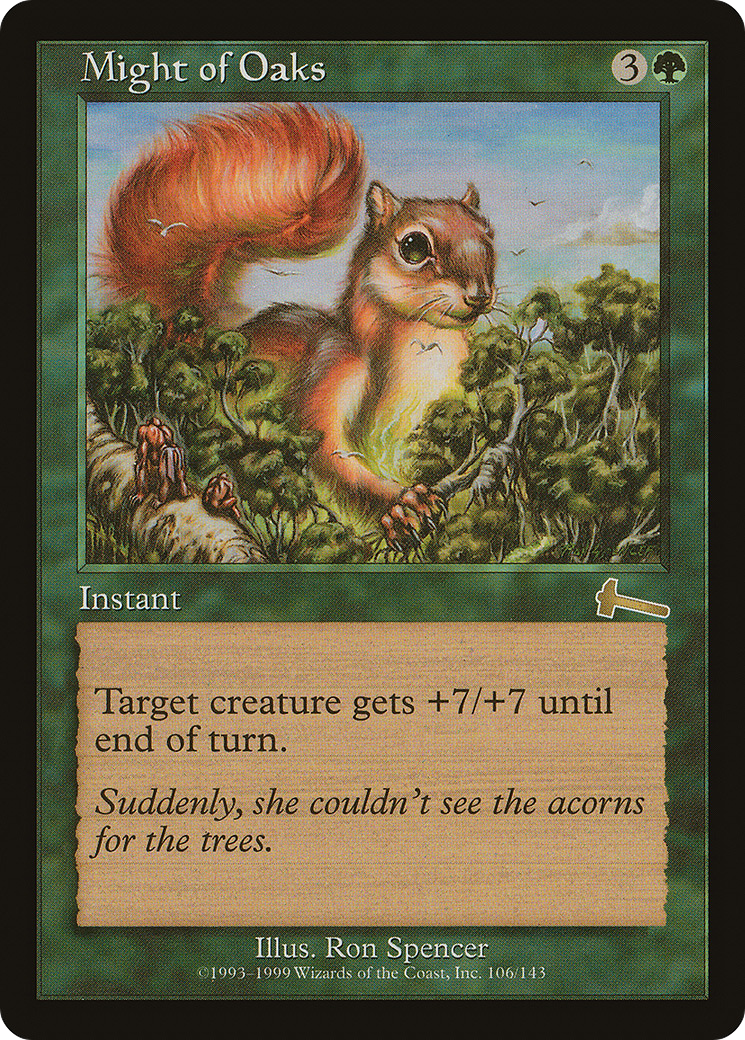 Might of Oaks [Urza's Legacy] Foil