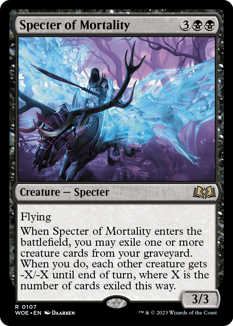 Specter of Mortality [Wilds of Eldraine] Foil