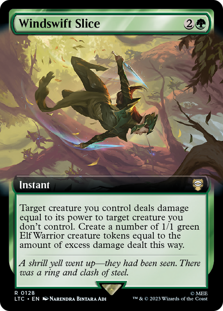Windswift Slice (Extended Art) [The Lord of the Rings: Tales of Middle-Earth Commander] Foil
