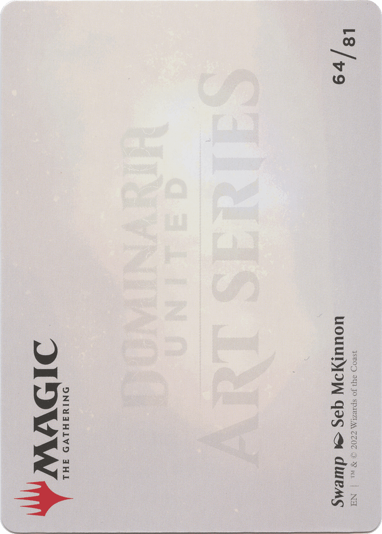 Swamp // Swamp (ADMU-064) - Dominaria United Art Series (Borderless)