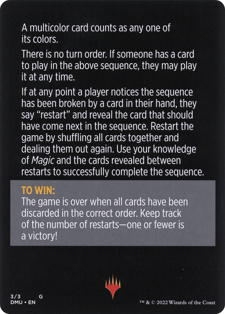 Telepathic Transmission // Telepathic Transmission (cont'd) (MDMU-003) - Dominaria United Minigames