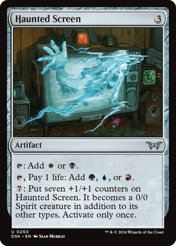 Haunted Screen [Duskmourn: House of Horror] Foil