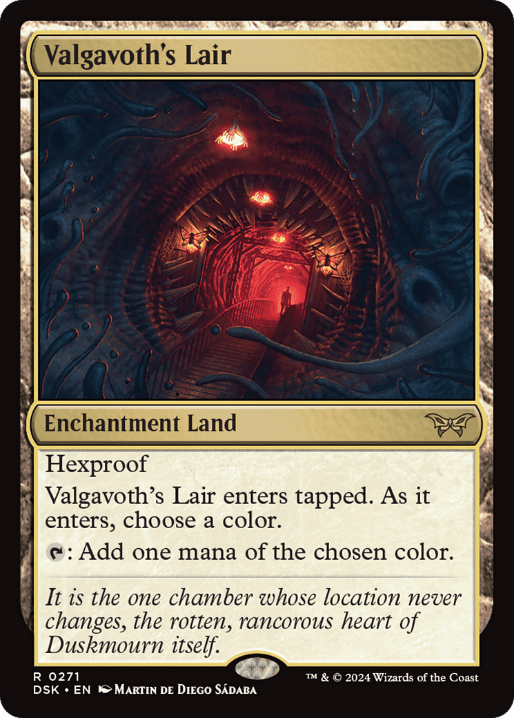 Valgavoth's Lair [Duskmourn: House of Horror] Foil